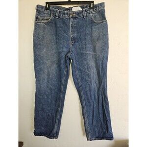 Carhartt Men's Dark Blue Denim Work Jeans FR Flame Resistant, Size 40x32